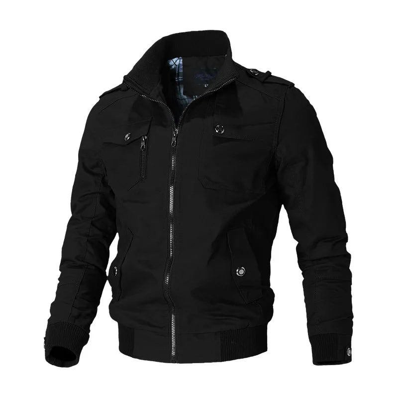 Bomber Jacket Men Fashion Casual Windbreaker Jacket.