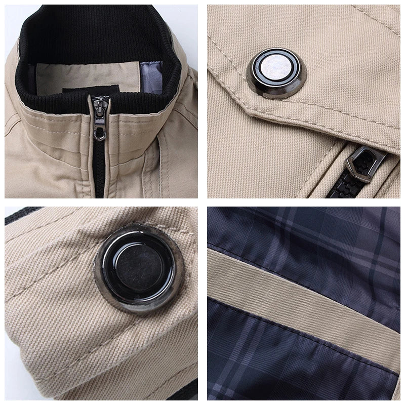 Bomber Jacket Men Fashion Casual Windbreaker Jacket.