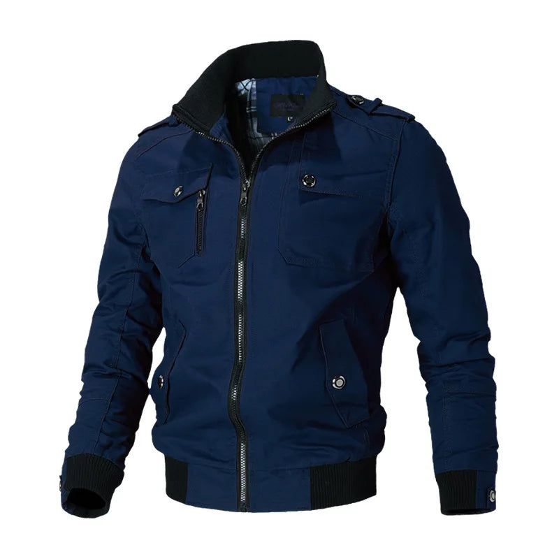 Bomber Jacket Men Fashion Casual Windbreaker Jacket.