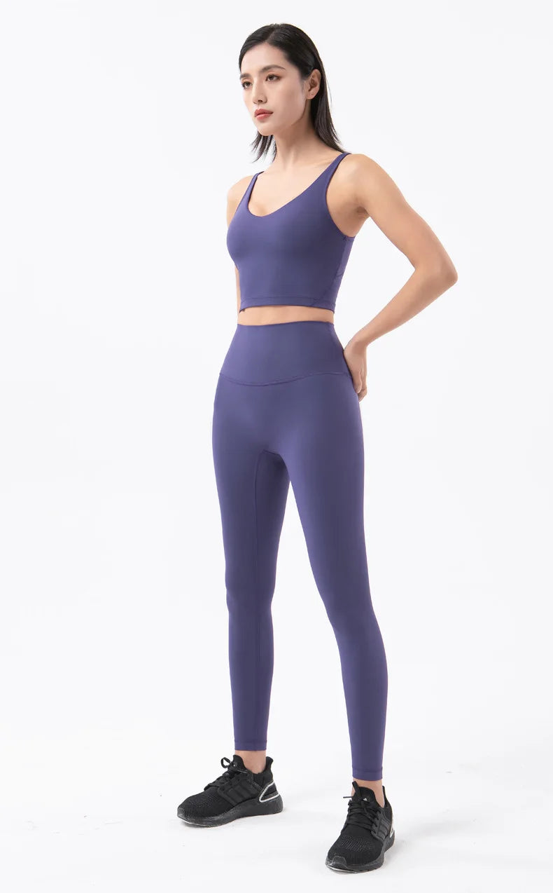 SOISOU Nylon Yoga Pants Gym Leggings Women Girl Fitness Soft Tights