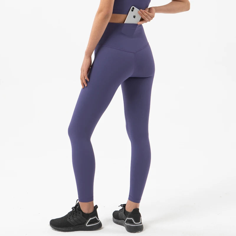 SOISOU Nylon Yoga Pants Gym Leggings Women Girl Fitness Soft Tights