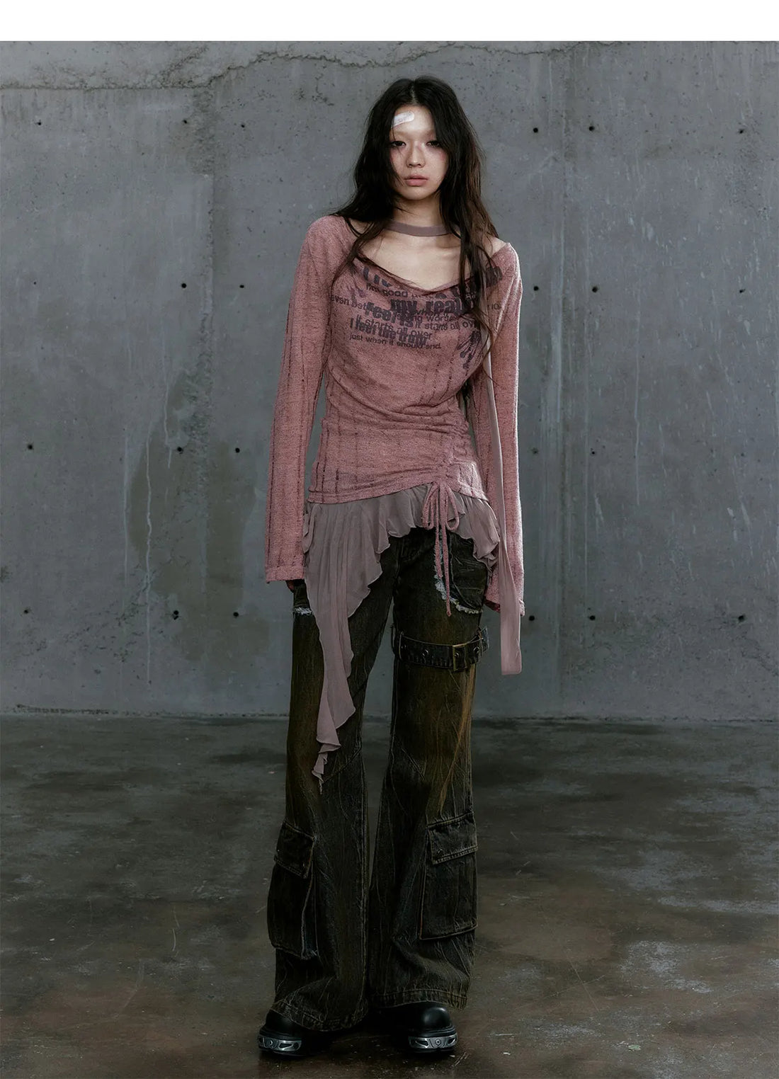 Karrcat Grunge Aesthetics Knitted Tops.