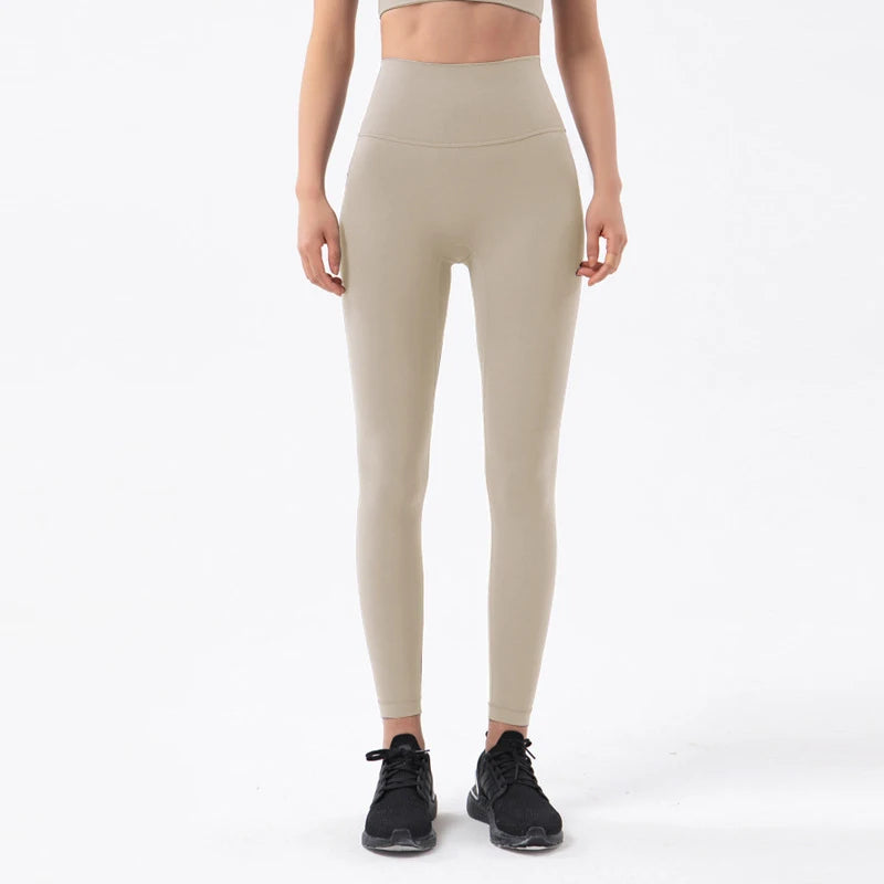 SOISOU Nylon Yoga Pants Gym Leggings Women Girl Fitness Soft Tights