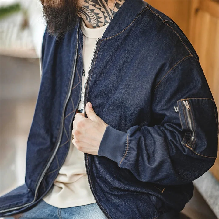Maden Vintage Denim MA-1 Flight Jacket