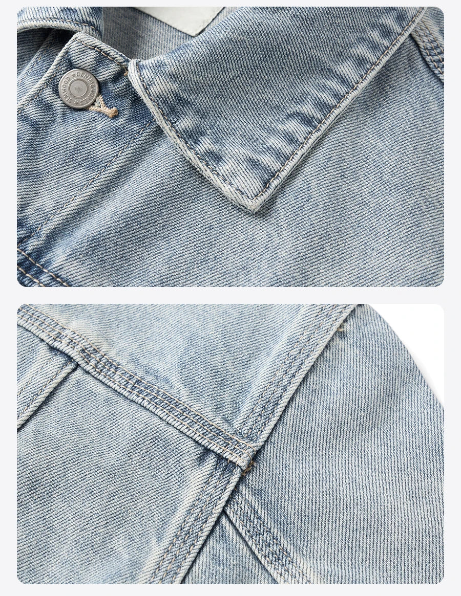 SIMWOOD 2025 Autumn New Oversize 12.5oz Classical Denim Jackets