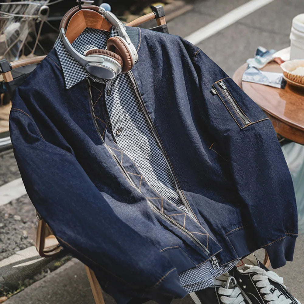 Maden Vintage Denim MA-1 Flight Jacket