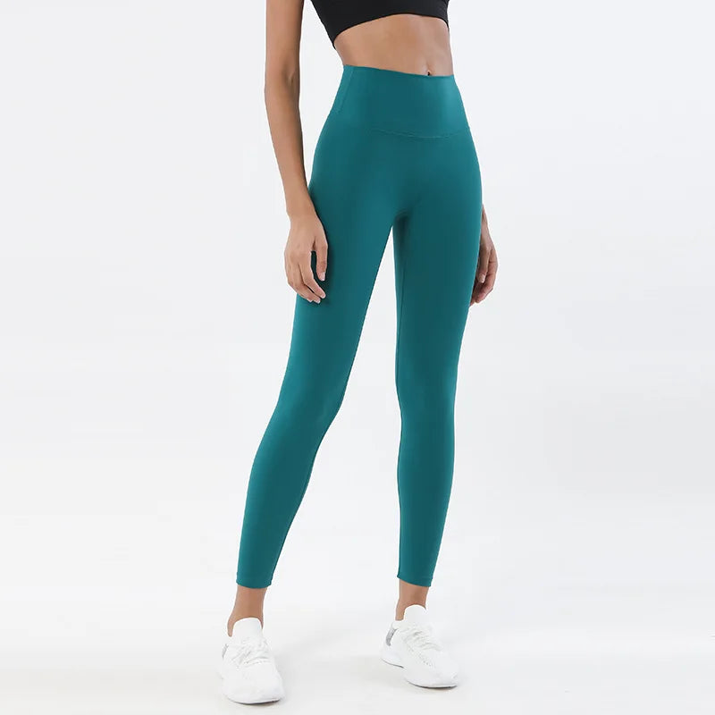 SOISOU Nylon Yoga Pants Gym Leggings Women Girl Fitness Soft Tights.
