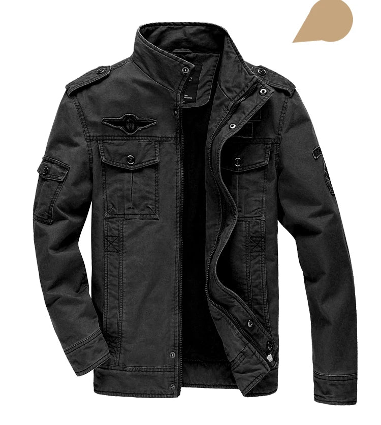 Casual Army Military Jacket Men Plus Size