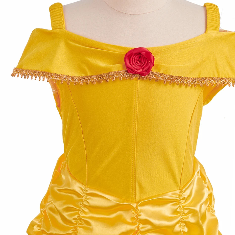 Cinderella Anna Elsa Costume Children Princess Dress for Girls