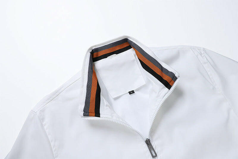 Autumn and Winter Men's Stand Collar Casual Zipper Jacket.