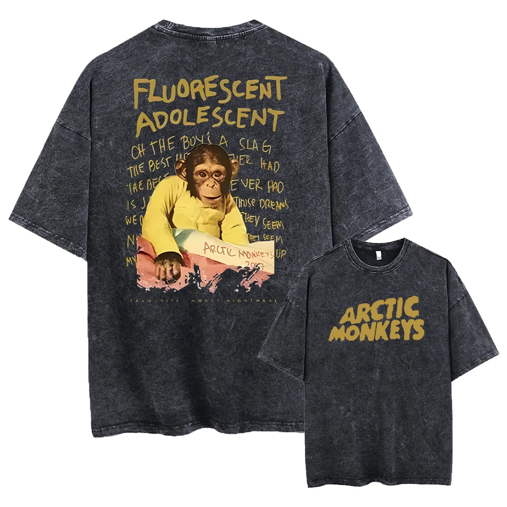 Retro Rock Arctic Monkeys Music Album Graphic T-Shrit
