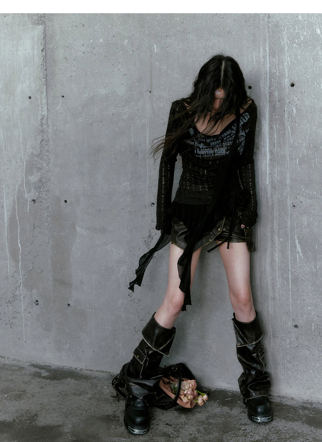 Karrcat Grunge Aesthetics Knitted Tops
