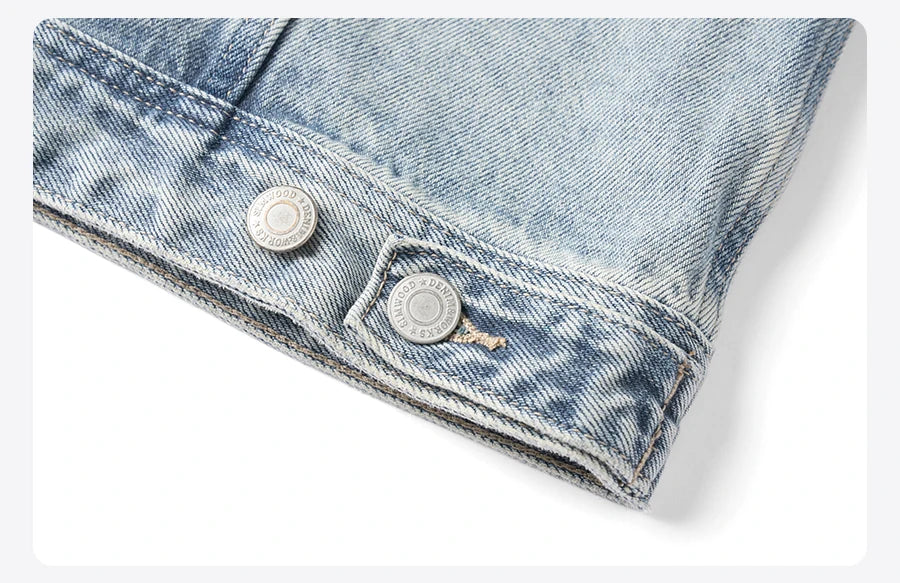 SIMWOOD 2025 Autumn New Oversize 12.5oz Classical Denim Jackets