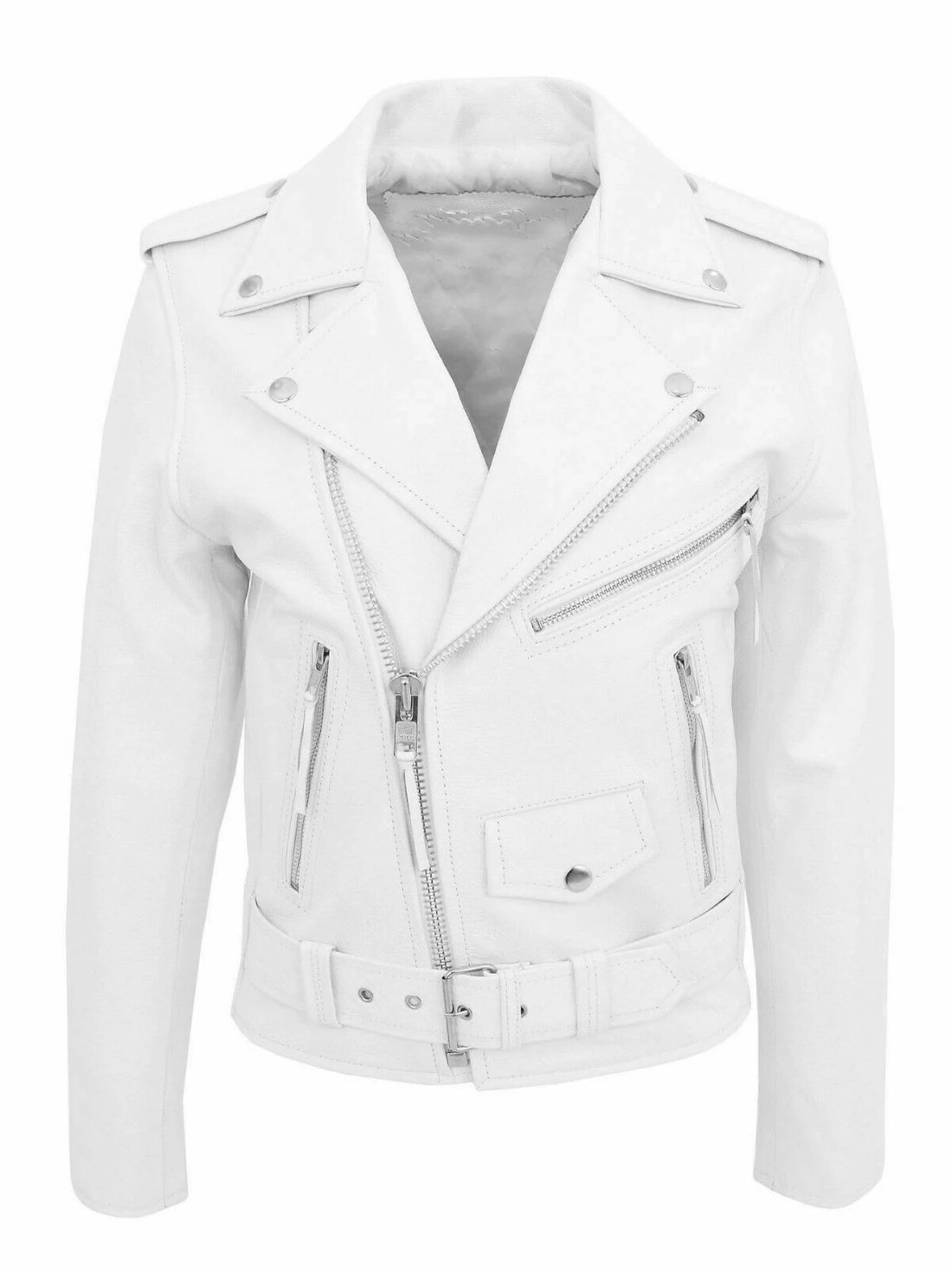 Men PU Leather Jacket Motorcycle Fashion Slim Fit