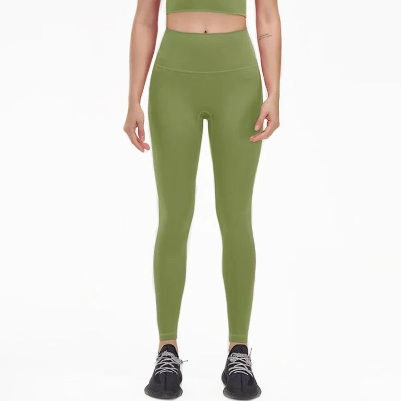 SOISOU Nylon Yoga Pants Gym Leggings Women Girl Fitness Soft Tights.