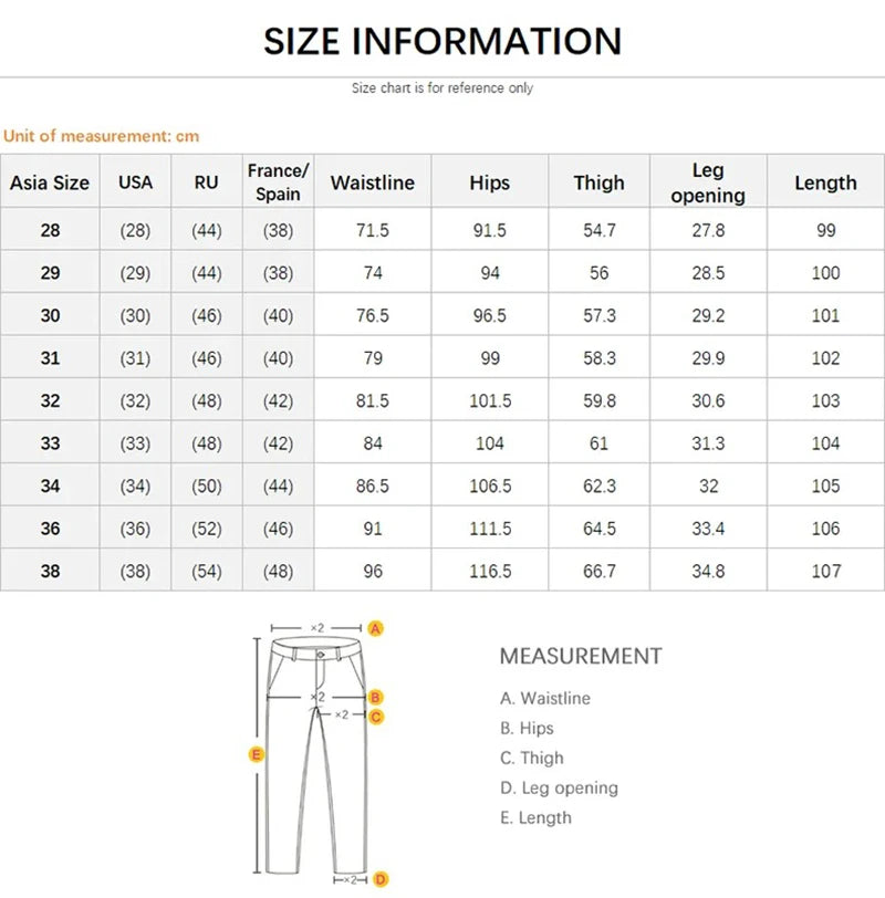Men Ripped Worn-out Slim-fit Cotton Denim Pants
