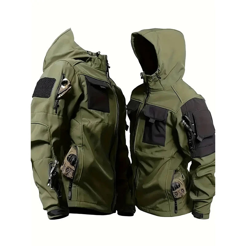 Men Lurker Shark Skin Soft Shell Tactical Jacket Waterproof