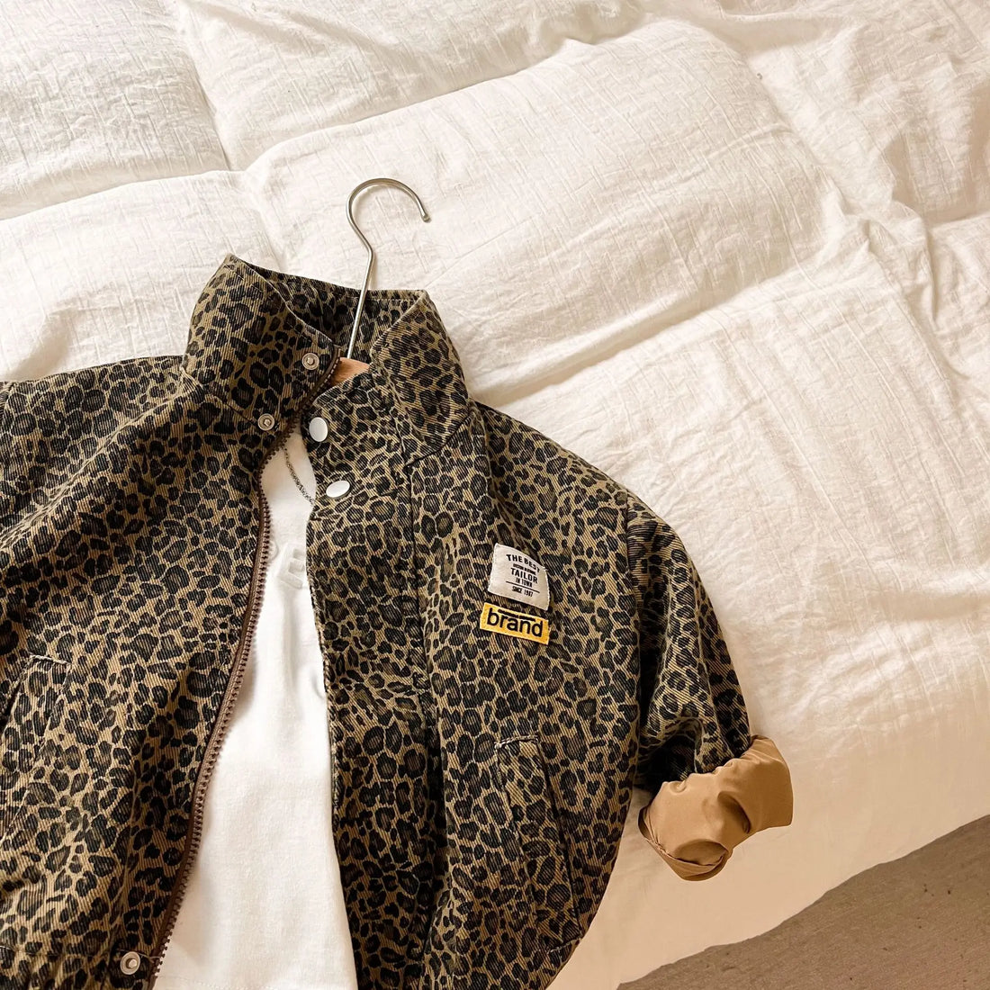 AYNIGIELL Spring Autumn Children's Casual Long-sleeved Jacket.