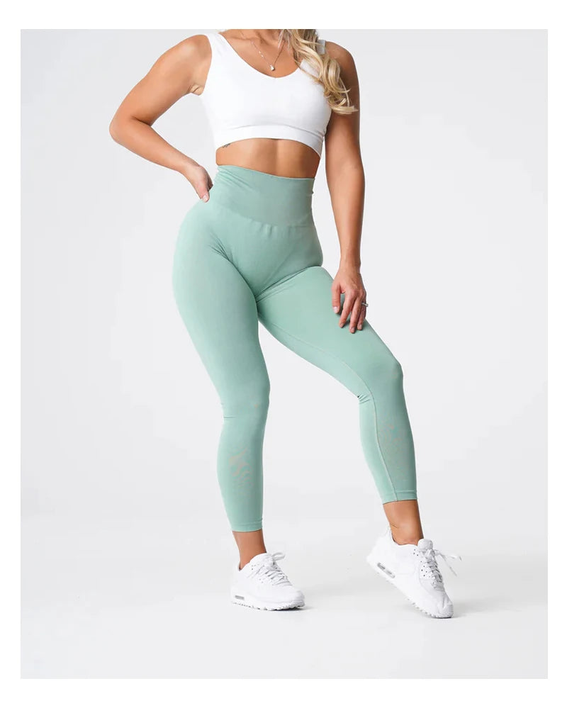 TKITK Pro Seamless Leggings Spandex Woman Fitness Elastic.
