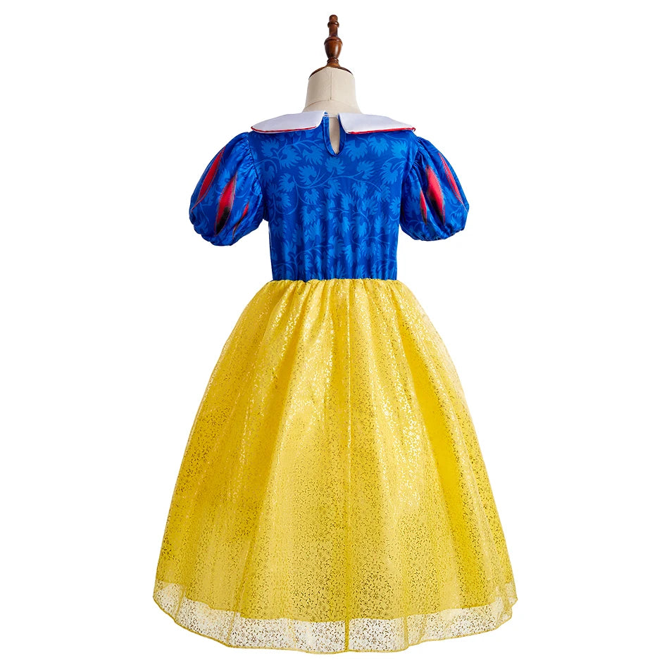 Cinderella Anna Elsa Costume Children Princess Dress for Girls