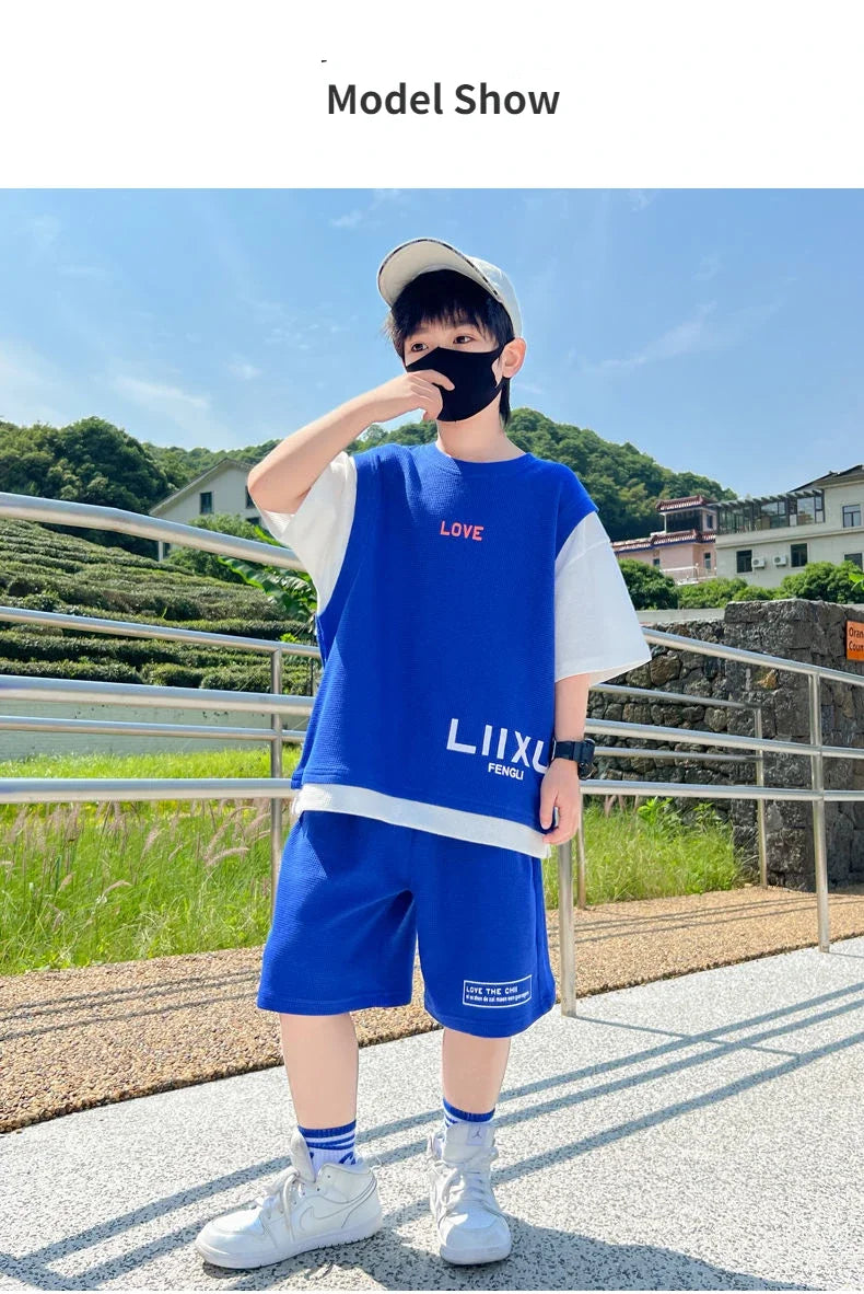 Junior Boys Summer Suit Children's Fashion.