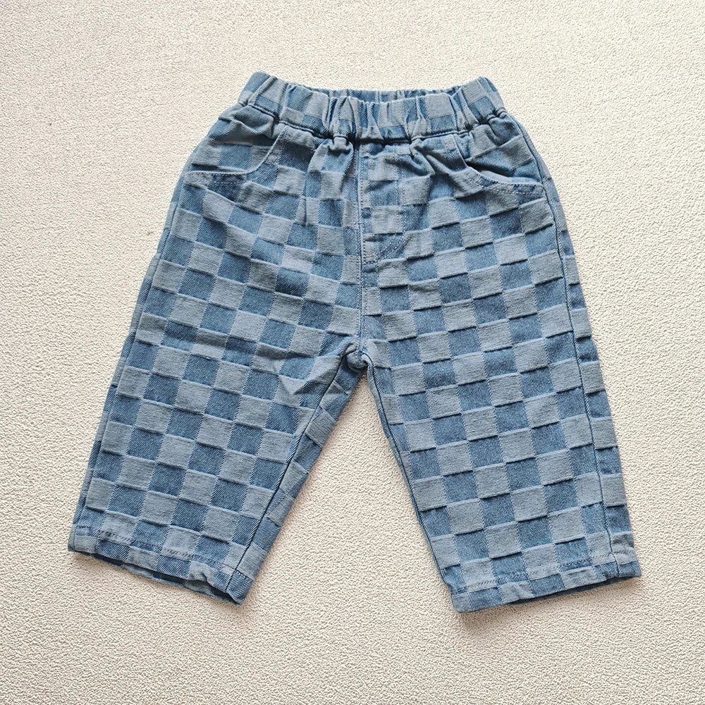 MILANCEL 1-5Y Children Jeans Boys Denim Pants.