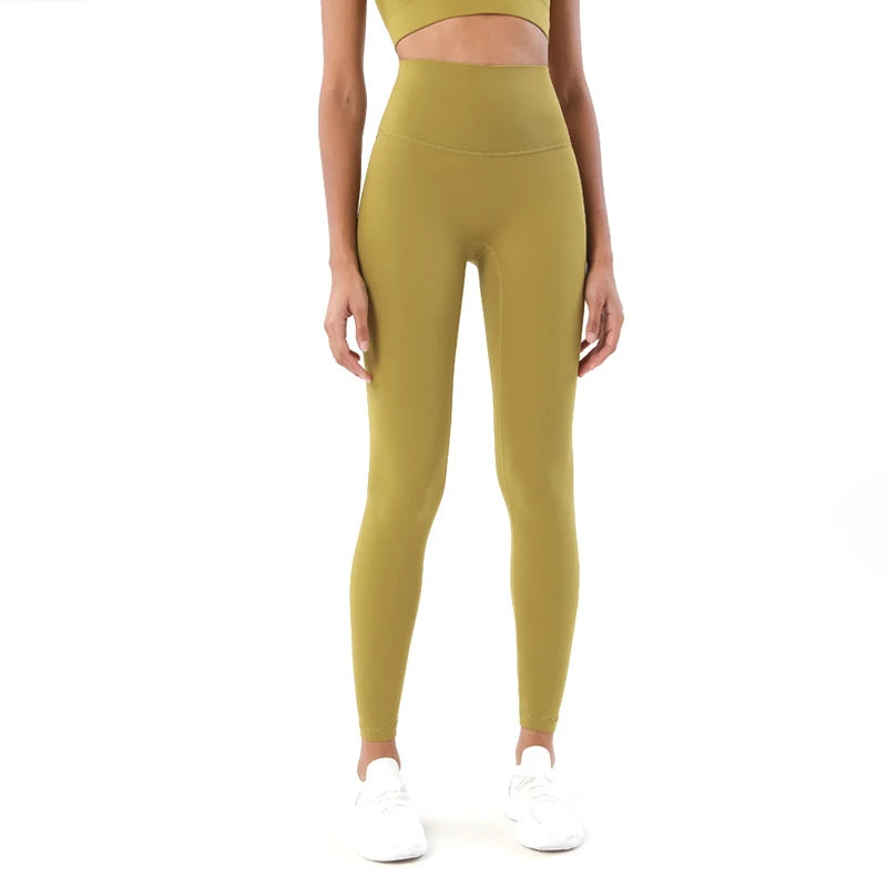 SOISOU Nylon Yoga Pants Gym Leggings Women Girl Fitness Soft Tights.