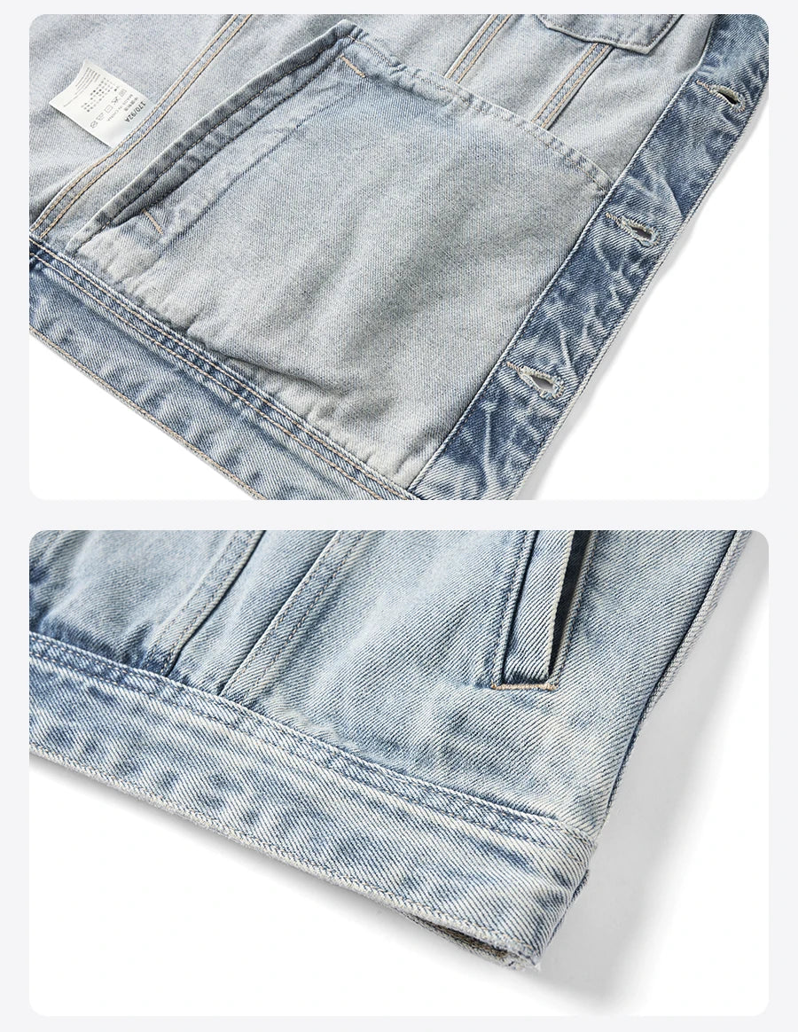 SIMWOOD 2025 Autumn New Oversize 12.5oz Classical Denim Jackets