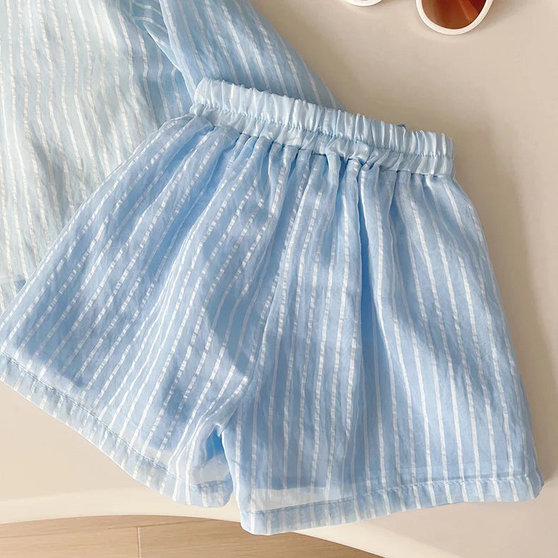 Girls Korean Version of the Three-Piece T-Shirt Short-Sleeved.