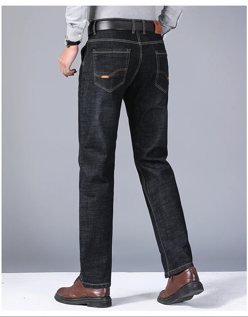 New Men Light Luxury Stretch Slim Fit Pants Comfortable Soft