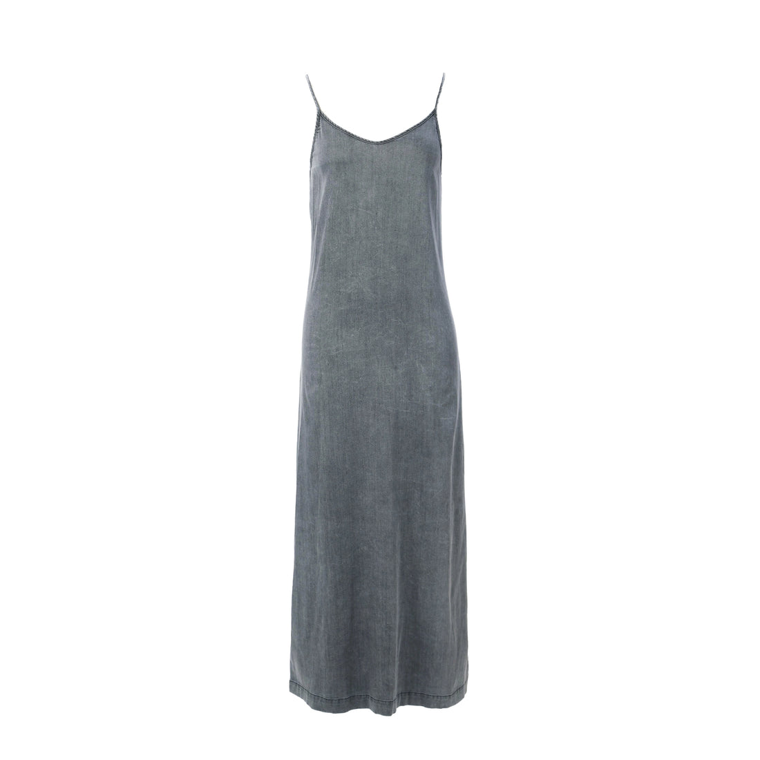 Women Lightweight Denim Wrap Blouse & Slip Dress