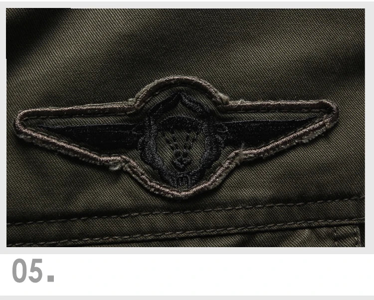 Casual Army Military Jacket Men Plus Size