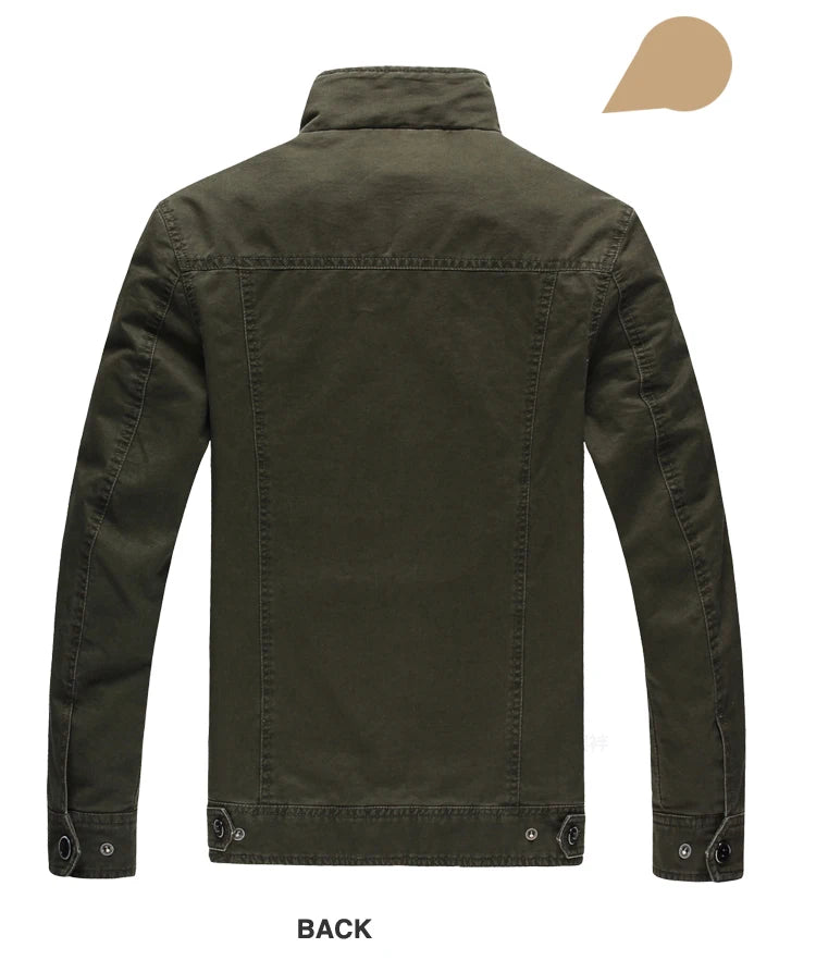 Casual Army Military Jacket Men Plus Size