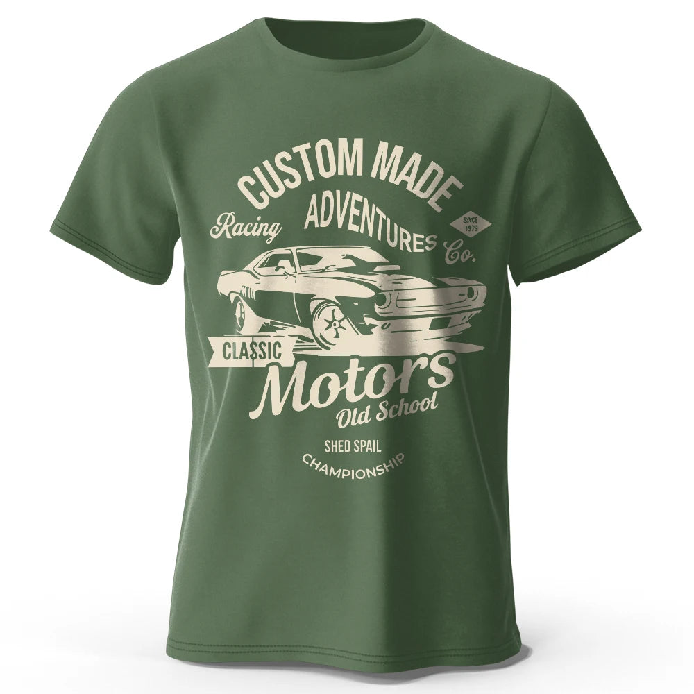 100% Cotton Oversized Vintage Old School Graphic Tees