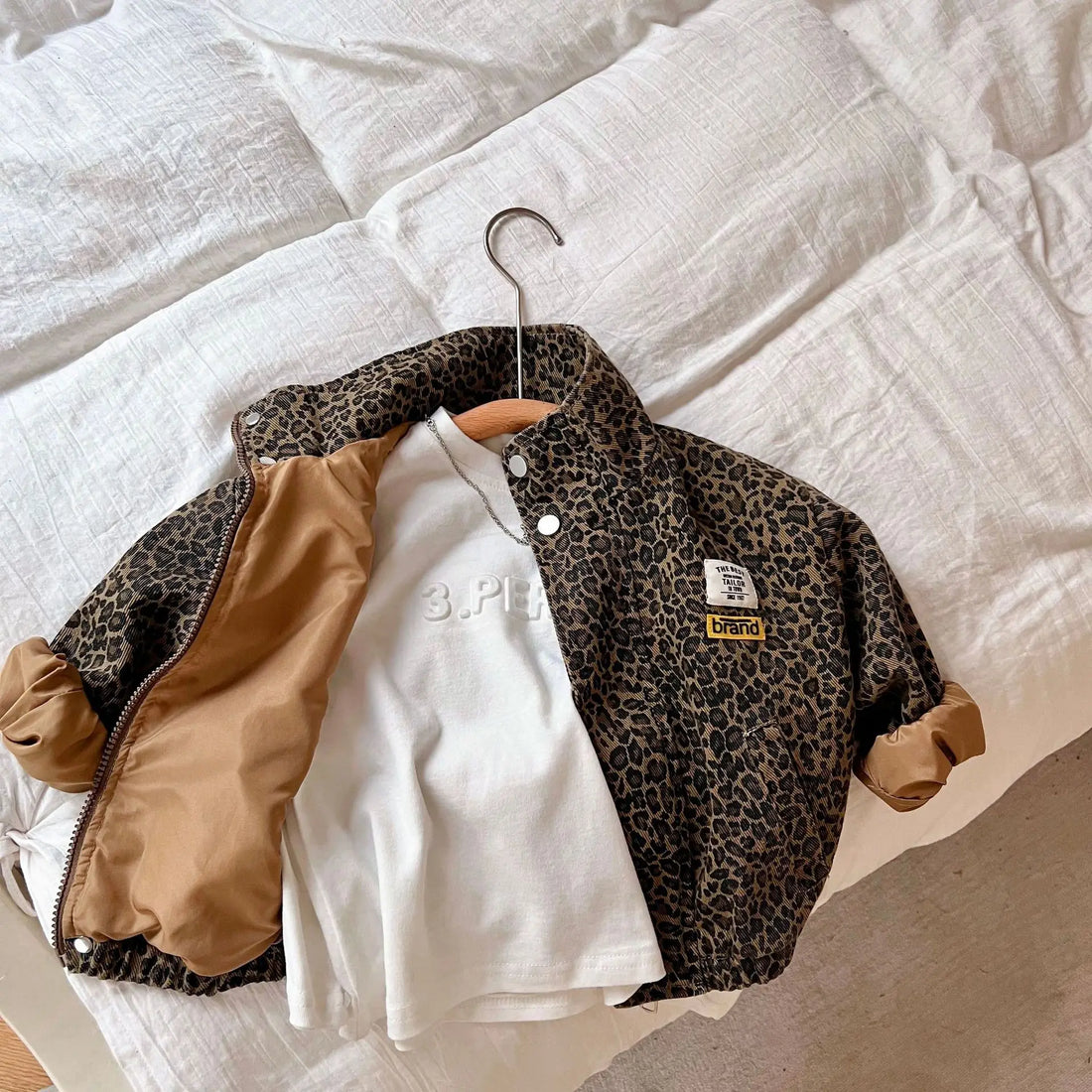 AYNIGIELL Spring Autumn Children's Casual Long-sleeved Jacket.