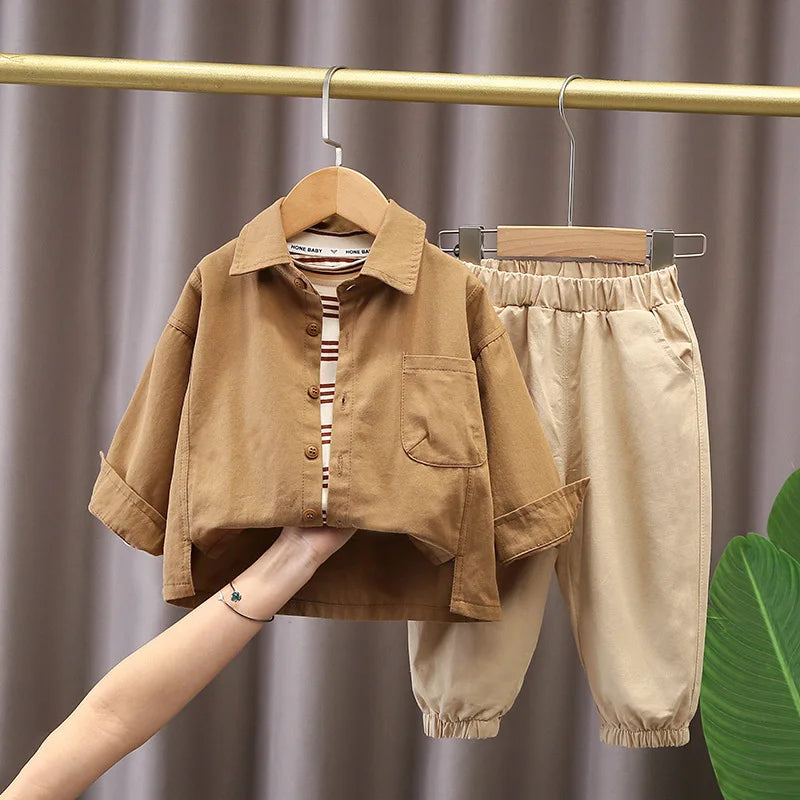3Piece Sets Spring Autumn Baby Boy Clothes.