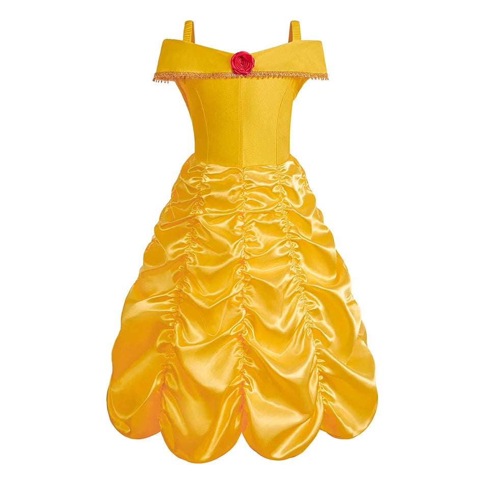Cinderella Anna Elsa Costume Children Princess Dress for Girls