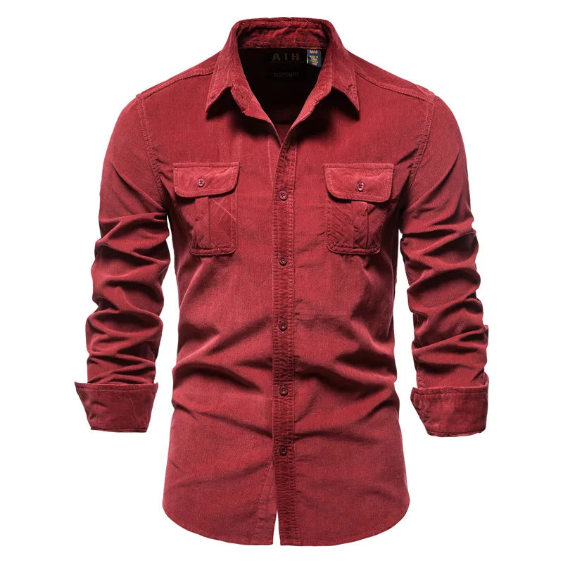 Single Breasted 100% Cotton Men's Shirt
