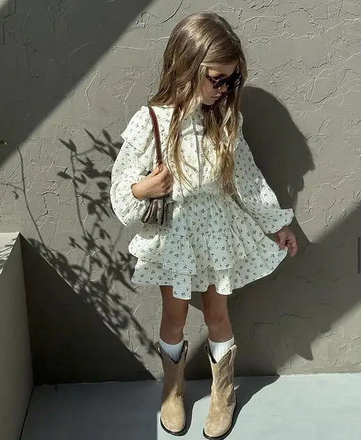 Children Clothing Set INS Russian Girl's Dress.