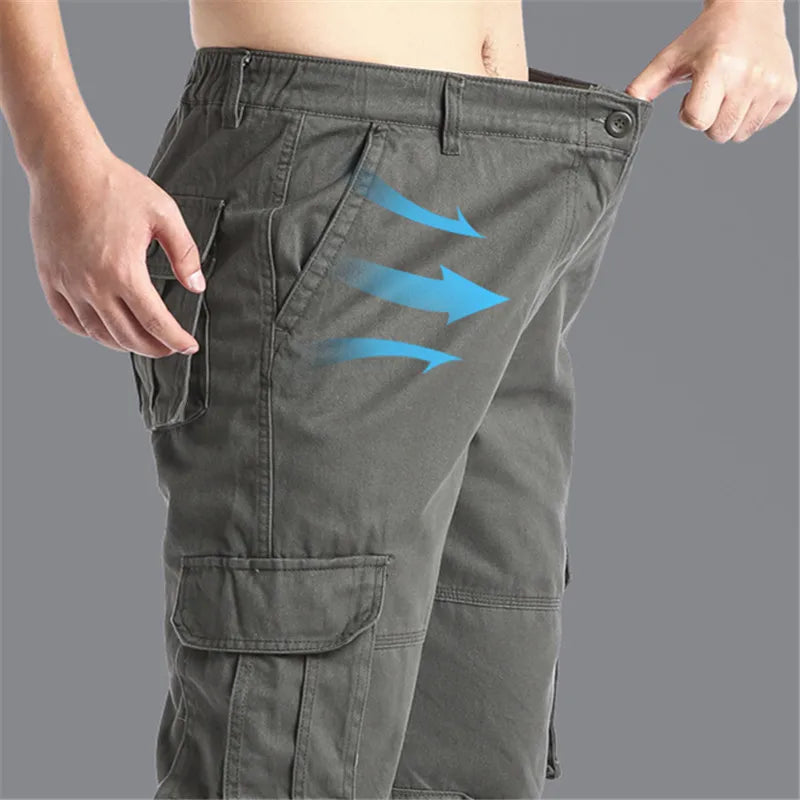 Large Pocket Loose Overalls Men's Outdoor Sports Jogging