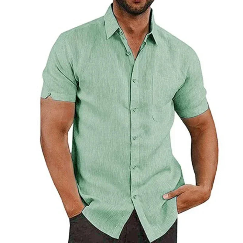 Summer Cotton Linen Shirts for Men