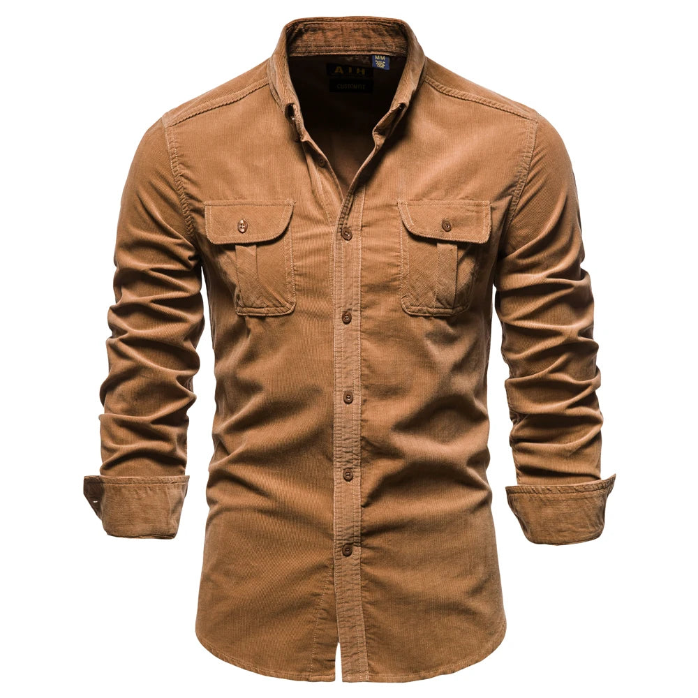 Single Breasted 100% Cotton Men's Shirt