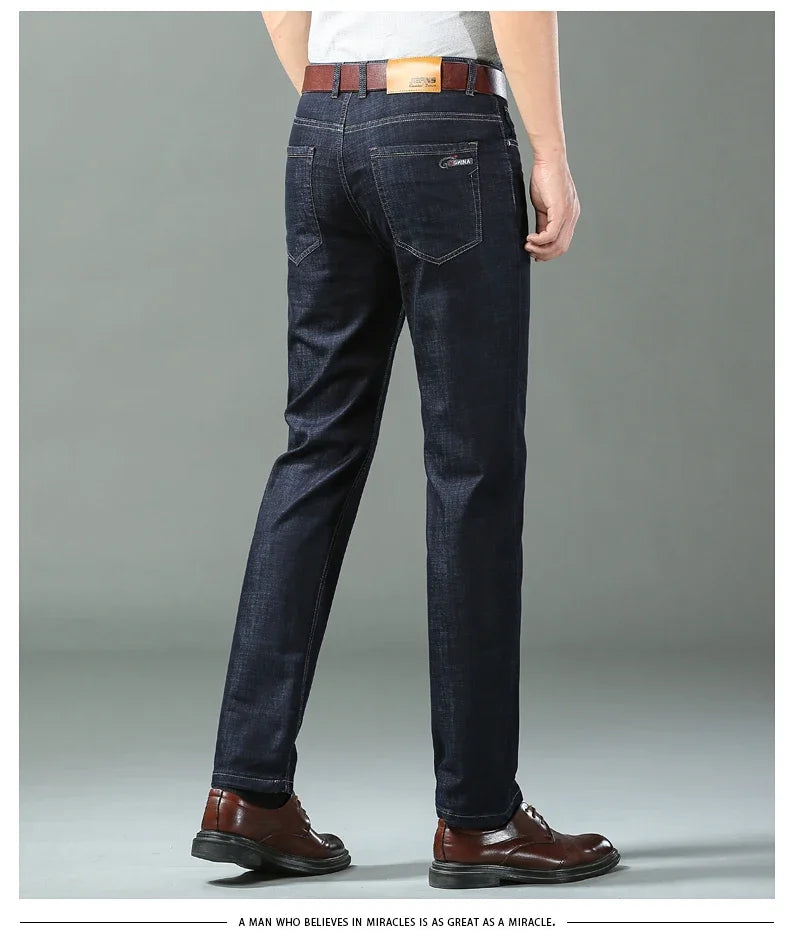 New Ice Silk Thin Denim Jeans For Men