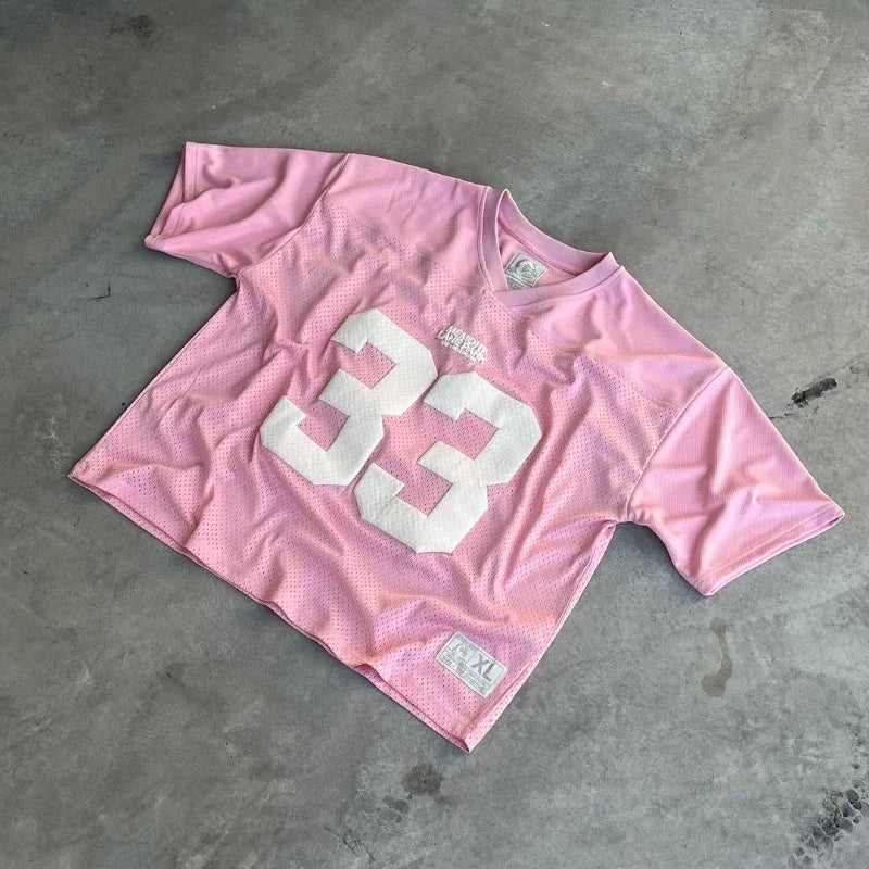 Y2K Retro Jersey Quick Dry Breathable Mesh T Shirt Men Women