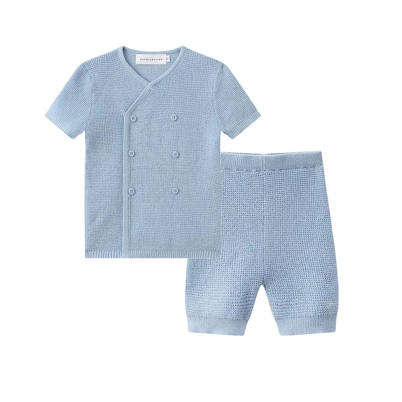 Summer Blue Shabbos collection sister brother matching.