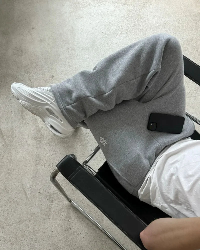 Y2k retro loose straight pants men