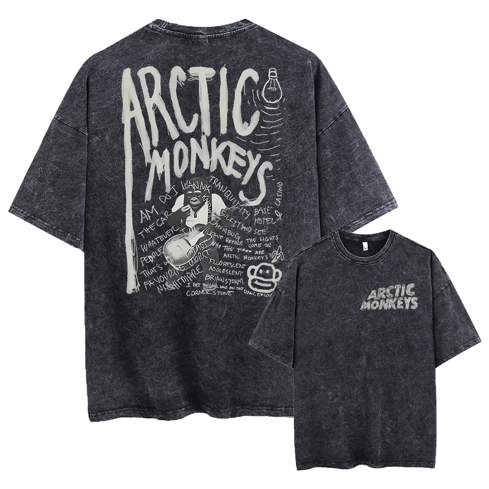 Retro Rock Arctic Monkeys Music Album Graphic T-Shrit