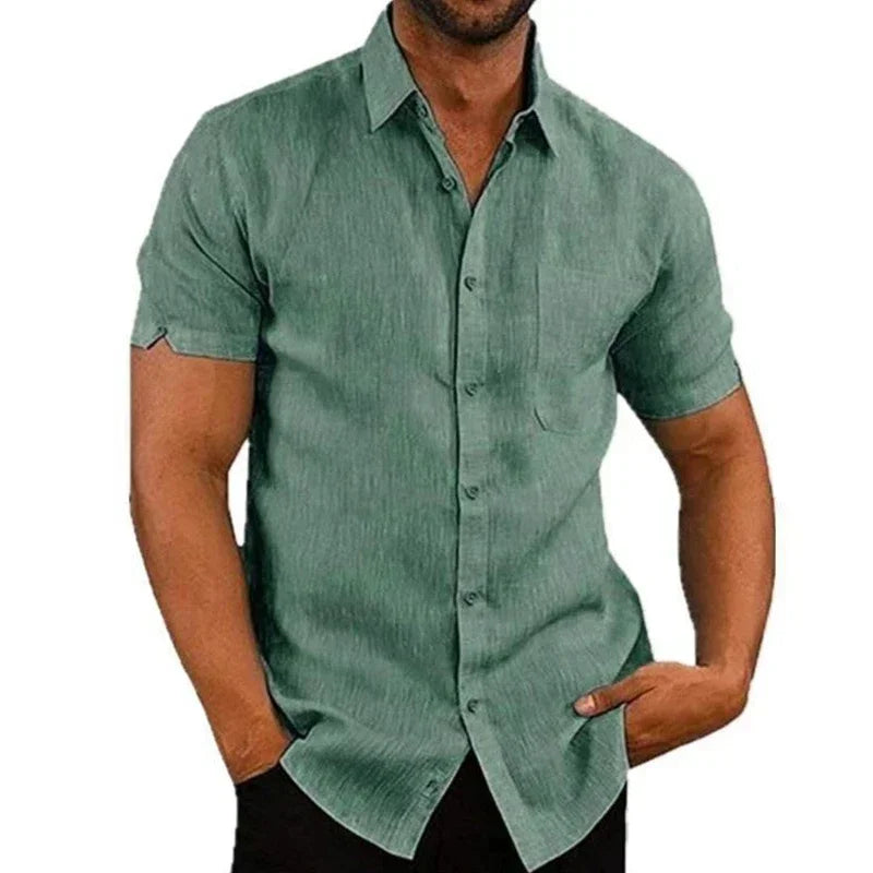 Summer Cotton Linen Shirts for Men