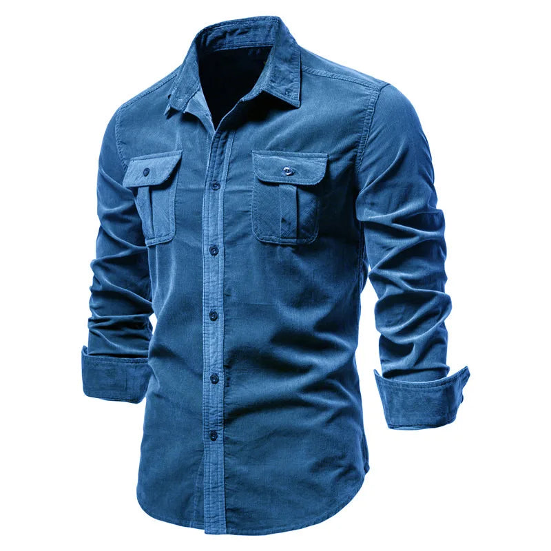 Single Breasted 100% Cotton Men's Shirt