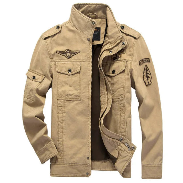 Casual Army Military Jacket Men Plus Size